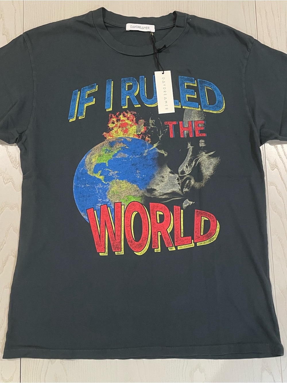 NWT Daydreamer LA If I Ruled The World Cotton Short Sleeve Tee - Large